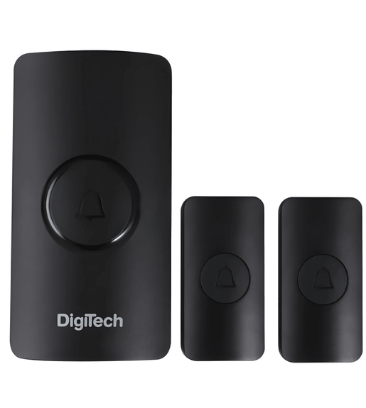 Digitech Dt - s15 Wireless Door chime - 2 Transmitters - Black - 6001498205483