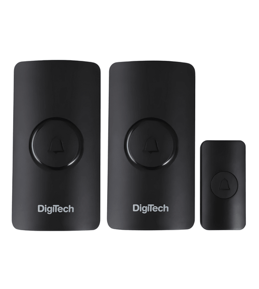 Digitech Dt - s20b Wireless Door chime - 2 Receivers - Black - 6001498205490