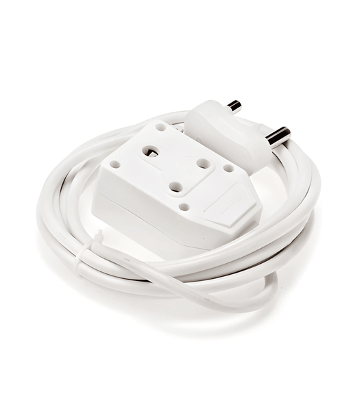 Digitech LE10MEXT16A2.5 Extension Cord 16A 2.5MM With Coupler 3 PIN Socket Heavy Duty 10M White - 7294325845818