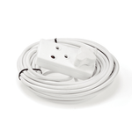 Digitech LE10MEXT16A/PBH Extension Cord 16A heavy duty 1.5mm Coupler 3 PIN Socket 10M White - 7294325845795