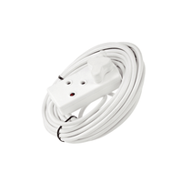 Digitech LE10MEXT16A/PBH Extension Cord 16A heavy duty 1.5mm Coupler 3 PIN Socket 10M White - 7294325845795