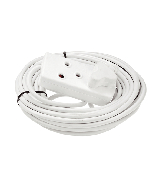 Digitech LE10MEXT16A/PBH Extension Cord 16A With Coupler 3 PIN Socket Medium 10M White - 6004070078314