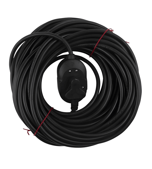 Digitech LE20MEXT16A2.5B Extension Cord 16A 2.5MM With Coupler 3 PIN Heavy Duty Socket 20M BLK - 7294325845849