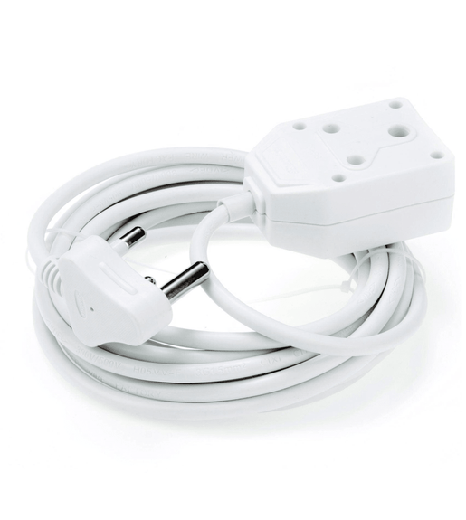 DIGITECH LE20MEXT2.5/PBH Extension Cord 16A 2.5MM With Coupler 3 PIN Socket 20M White Heavy Duty - 6001498013958