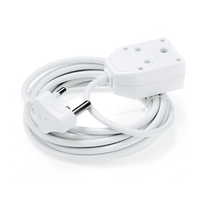 DIGITECH LE20MEXT2.5/PBH Extension Cord 16A 2.5MM With Coupler 3 PIN Socket 20M White Heavy Duty - 6001498013958