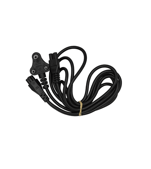 Digitech LEDCL IEC Double Clover 3-Pin Socket to 3-Pin AC Mains Plug Cable (2 Meters) - 