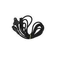 Digitech LEDCL IEC Double Clover 3-Pin Socket to 3-Pin AC Mains Plug Cable (2 Meters) - 