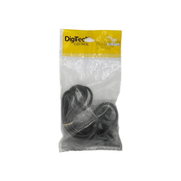 Digitech LEDCL IEC Double Clover 3-Pin Socket to 3-Pin AC Mains Plug Cable (2 Meters) - 