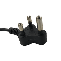 Digitech LEDCL IEC Double Clover 3-Pin Socket to 3-Pin AC Mains Plug Cable (2 Meters) - 