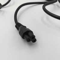 Digitech LEDCL IEC Double Clover 3-Pin Socket to 3-Pin AC Mains Plug Cable (2 Meters) - 