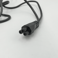 Digitech LEDCL IEC Double Clover 3-Pin Socket to 3-Pin AC Mains Plug Cable (2 Meters) - 