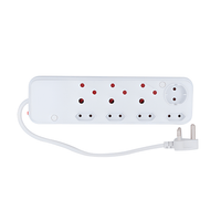 Digitech LEM08DIGI 8 - Way Unswitched Multiplug: High Capacity, Mixed Sockets, Fire Retardant - 6001498188953