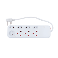 Digitech LEM08DIGI 8 - Way Unswitched Multiplug: High Capacity, Mixed Sockets, Fire Retardant - 6001498188953