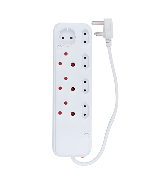 Digitech LEM08DIGI 8 - Way Unswitched Multiplug: High Capacity, Mixed Sockets, Fire Retardant - 6001498188953