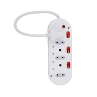 Digitech PM3333DT/PBH Multiplug 6 Way 3 X 3 PIN + 3 X 2 PIN With Switches +0.5M Cable - 6001498188397