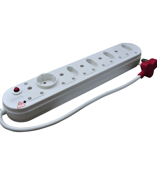 Digitech SA156D Multiplug 10 Way 5 x 3 PIN 16A + 4 x 2 PIN 5A + Schuko Surge Plug - 6009636901549