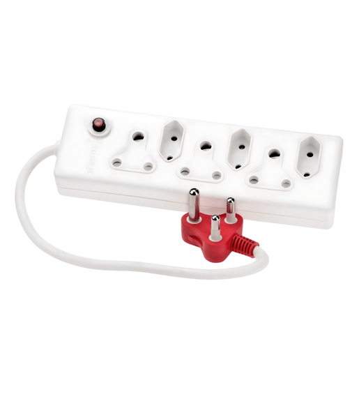 Digitech SA158DTPBH 6 - Way Multiplug: Surge Protected, Mixed Sockets, Unswitched Design - 6001498053916