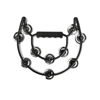 Dixon DTB02 - BK Tambourine Half Moon Black - 