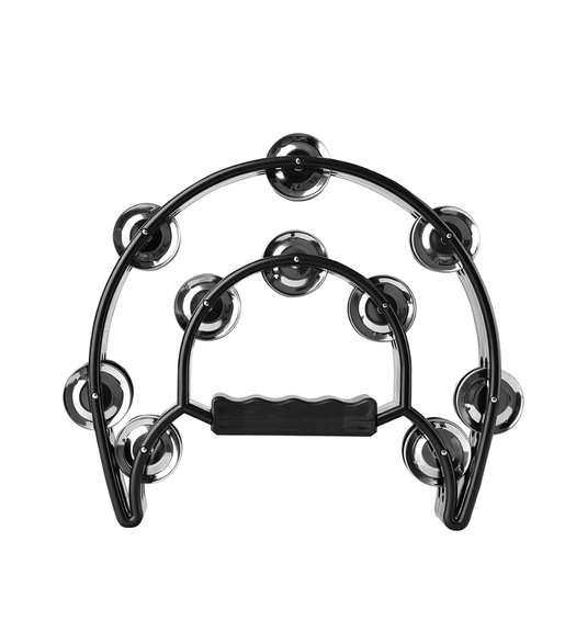 Dixon DTB02 - BK Tambourine Half Moon Black - 