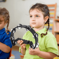 Dixon DTB02 - BK Tambourine Half Moon Black - 