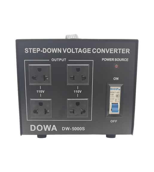 Dowa TC5000 Enclosed 5000W Step Down Transformer (220V–110V) - 