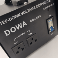Dowa TRF TC1000 1000W Enclosed Step-Down Voltage Converter (220V to 110V) - 