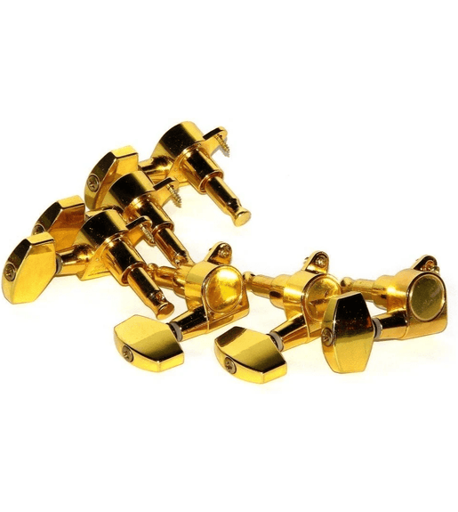 Dr.Parts TE - AMH7001/GD Electric Guitar Machine Heads Gold - Pack of 6 - 6971047516585