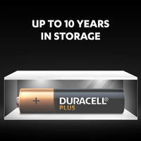 Duracell Plus LR03 MN2400 AAA Alkaline Batteries - Pack of 2 - 5000394142861