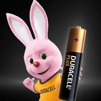 Duracell Plus LR03 MN2400 AAA Alkaline Batteries - Pack of 2 - 5000394142861