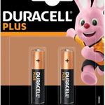 Duracell Plus LR03 MN2400 AAA Alkaline Batteries - Pack of 2 - 