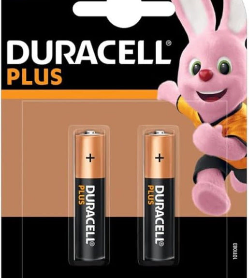 Duracell Plus LR03 MN2400 AAA Alkaline Batteries - Pack of 2 - 