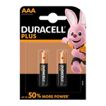 Duracell Plus LR03 MN2400 AAA Alkaline Batteries - Pack of 2 - 5000394142861