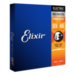 Elixir 12027 Nanoweb Electric Guitar Strings 009 - 046 Steel Custom Light - 0733132120277
