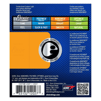 Elixir 12027 Nanoweb Electric Guitar Strings 009 - 046 Steel Custom Light - 0733132120277
