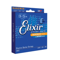 Elixir 12052 Nanoweb Nickel Plated Light Electric Guitar Strings (10 - 46) - 733132120529