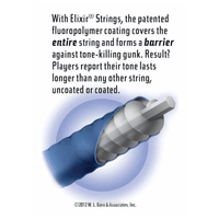 Elixir 14102 Guitar Strings 4 Bass Electric 50 - 105 Long Scale Nickel Plated Steel Nanoweb Medium - 0733132141029