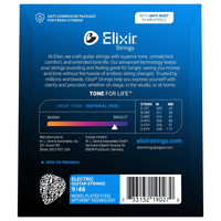 Elixir 9027 Guitar Strings Electric 6 SET 09 - 46 Optiweb Natural Custom Light - 0733132190270