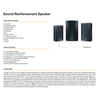 FBT X - LITE112A 12 inch Active Speaker 1500W RMS - 8034138435436