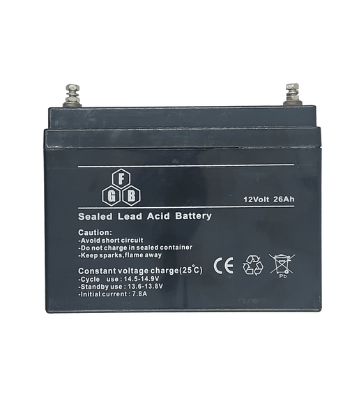 FGB LCR12V26AH 12V 26Ah Sealed Lead Acid Battery - 