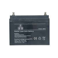 FGB LCR12V26AH 12V 26Ah Sealed Lead Acid Battery - 