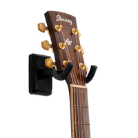 Gator Frameworks GFW - GTR - HNGRBLK Wall Mount Guitar Hanger with Black Mounting Plate - 716408540092