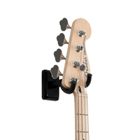 Gator Frameworks GFW - GTR - HNGRBLK Wall Mount Guitar Hanger with Black Mounting Plate - 716408540092
