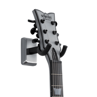 Gator Frameworks GFW - GTR - HNGRSCH Wall Mounted Guitar Hanger with Satin Chrome Mounting Plate - 716408540054