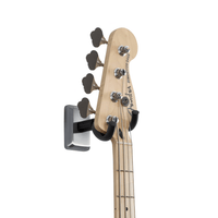 Gator Frameworks GFW - GTR - HNGRSCH Wall Mounted Guitar Hanger with Satin Chrome Mounting Plate - 716408540054