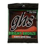 GHS BB10U Guitar Strings Acoustic 6 Set 10 - 46 Bright Bronze - 0737681005511