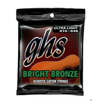 GHS BB20X Bright Bronze Acoustic Guitar Strings Extra Light 11 - 50 - 0737681005528