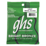 GHS BB30L Guitar Strings Acoustic 6 Set 12 - 54 Bright Bronze - 00737681005535