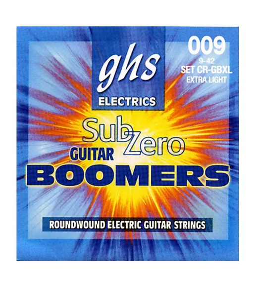 GHS CR - GBXL Sub - Zero Boomers - Extra Light Guitar Strings - 0737681000516