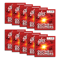 GHS GBM Guitar Strings Electric 6 Set 11 - 50 Boomers - 737681430696