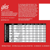 GHS GBM Guitar Strings Electric 6 Set 11 - 50 Boomers - 737681430696